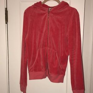 JUICY COUTURE VELOUR ZIP UP HOODIE!!